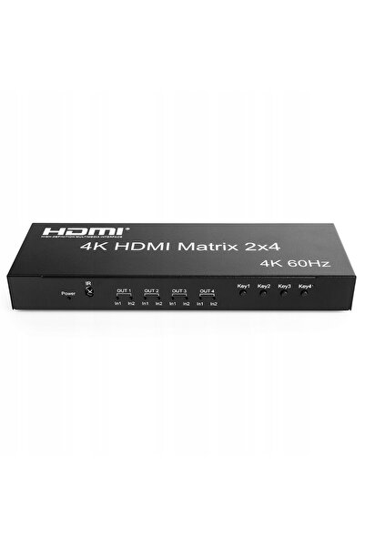 Spacetronik Matrix HDMI 2/4 SPH-M24 V2 4K 60Hz Splitter Rozdzielacz Switch