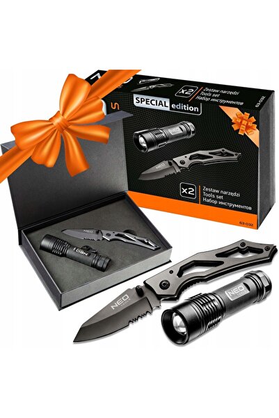 NEO Tools NEO TOOL KIT Cuțit cu lanternă și mecanism de blocare pentru bricol...