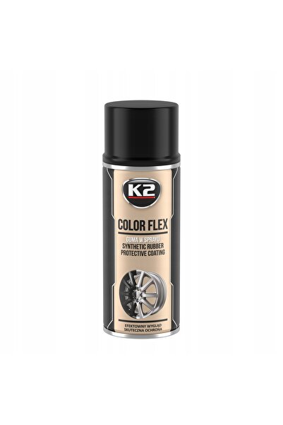 NO BRAND Vopsea spray tip folie de cauciuc K2 CULOARE NEGRU LUCIOS 400 ML + P...