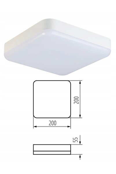 KANLUX Plafonieră LED IPER 10W cu Senzor de Mișcare cu Microunde, Albă