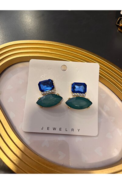 gozdeasutayaccessory Green Laci Stone Earrings