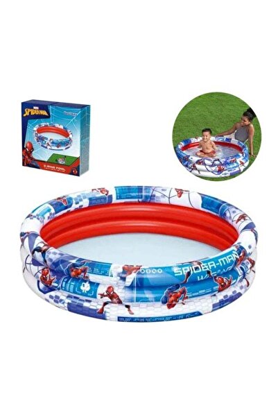 BESTWAY Inflatable Round Kids Pool – Small 3-Ring Pool with Colorful Graphics...