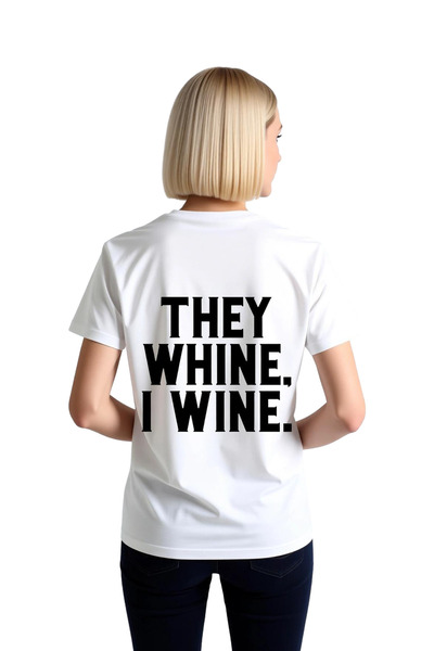 PayBuy Women's Funny Text Printed Cotton T-Shirt Wine Themed Graphic Casual R...