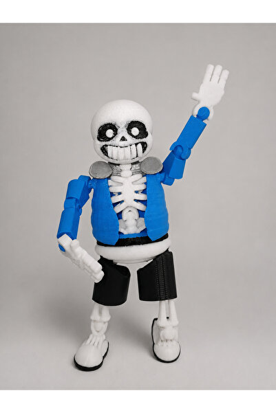 Rüzgar Tasarım Undertale Sans Dummy T13 Eklemleri Hareketli Pozlanabilir Oyun...