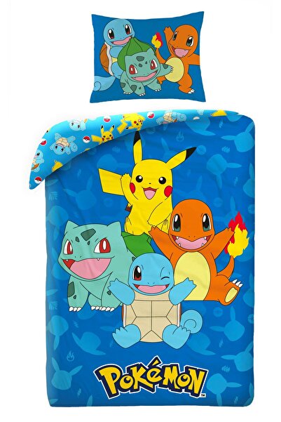 Halantex Set de lenjerie de pat pentru copii 140x200 Pokemon Pikachu microfibră