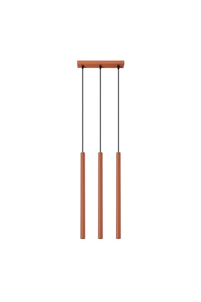SOLLUX PASTELO 3 lampă suspendată, roșu ocru
