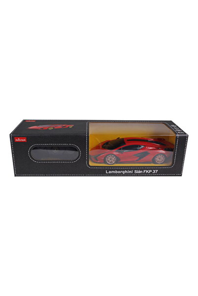 Rastar Mașină Lamborghini Sian roșie cu telecomandă, la scară 1:24