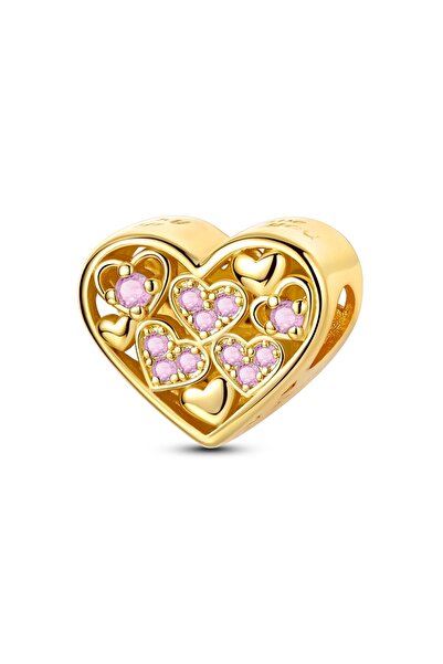 Choice10 KTC238-GD New 925 Sterling Silver Charm Heart Tulip Cat Chameleon He...