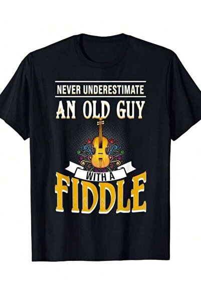 NOURAM Retro Never Underrate An Elderly With A Tee - Humorous Fiddle Music De...