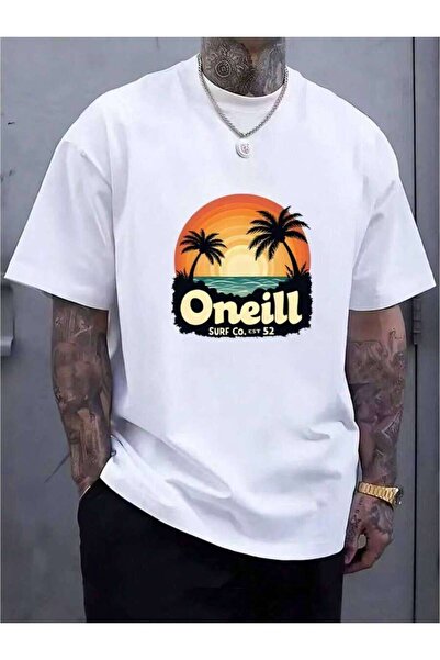NOURAM Men'S Vintage Sunset Print-Shirt - Classic Design Featuring Surf Co. 2...