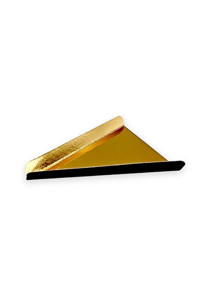 OEM TAVITA TRIUNGHI PENTRU PRAJITURI AURIU/NEGRU, 14.5X13X1.5 CM, 200 BUC/SET