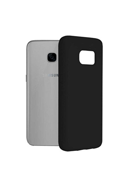 Techsuit Husă pentru Samsung Galaxy S7, silicon moale, negru - negru