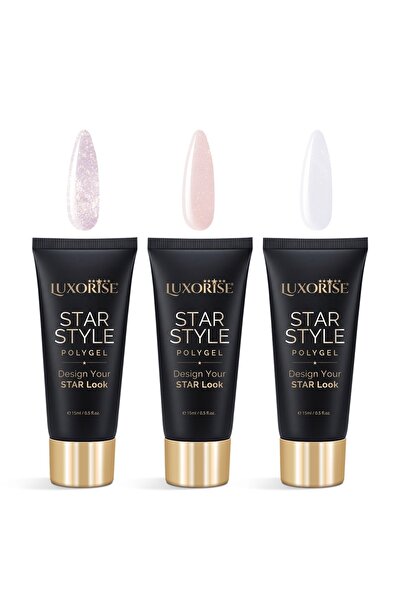 LUXORISE Set of 3 Polygel Star Style LUXORISE, Iconic Shades 02