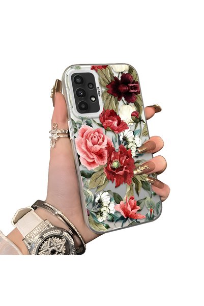 ucuc Samsung Galaxy A23 4G/5G Compatible Hard Acrylic Back Silicone Edge Lens...