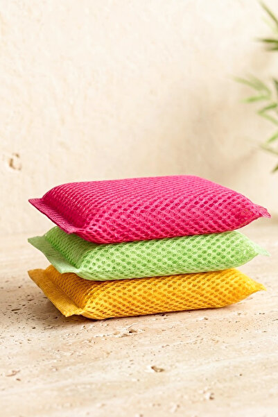 Kitchen Life Myclean 3 Pieces Honeycomb Textured Magic Dish Sponge