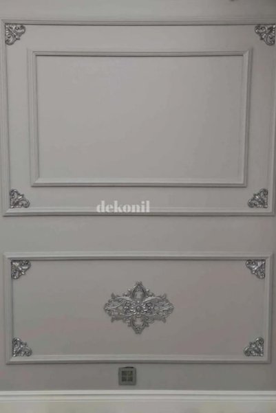 Dekonil Gümüş Tavan Ve Duvar Motifi 37*28cm - 2'li