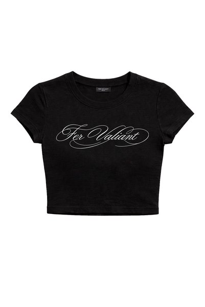 Fer Valiant Women's Printed Baby Crop T-Shirt