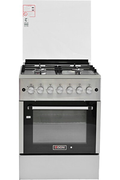 Edison EDGS-FRR-204 freestanding gas oven, 60 x 60 cm, 4 burners, 6 control k...