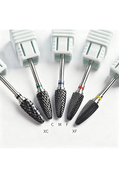 Choice1 5pcs set 1or5pcs Black Nail Drill Bits DIY Professional Nail Cleaning...