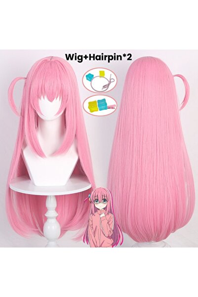 Choice1 One Size Wig and Hairpin Anime Bocchi The Rock Hitori Gotoh Cosplay W...
