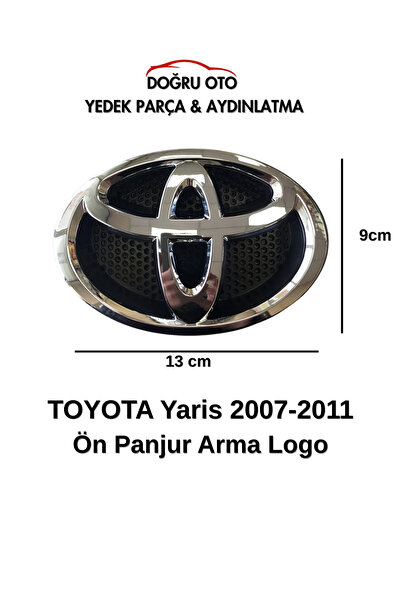 DOĞRU TİCARET AUTO PARTS Logo Arma for Toyota Yaris Front Grille 2007-2011