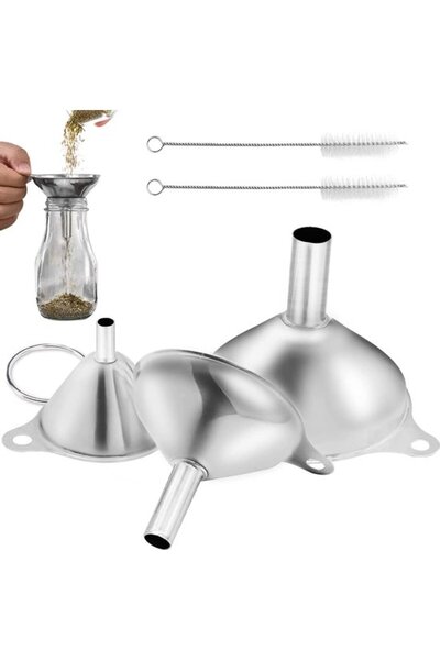 OEM 3 Piese Pâlnii din Oțel Inoxidabil (Ø: 7.5 cm/5.5 cm/4.5 cm), Pâlnii de B...