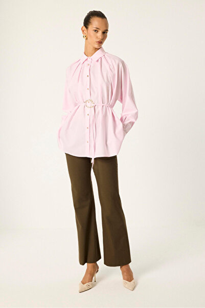 Touché Privé Gold Buttoned Poplin Shirt