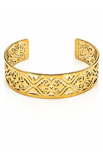 BELLA CİAO Gold-Tone Filigree Scroll Cuff Bracelet