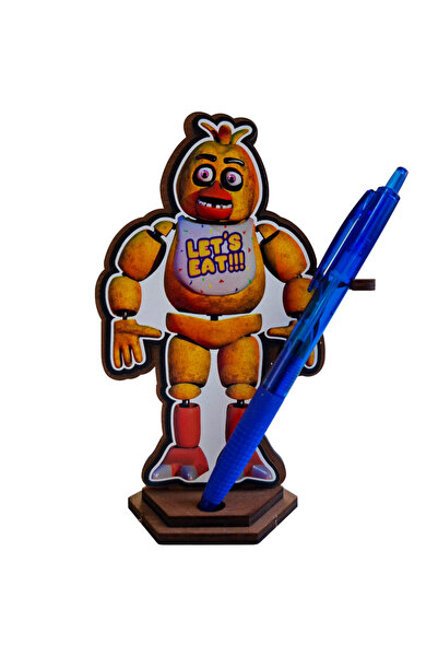 OEM Figurină Fnaf Chica Let’s Eat Five Nights at Freddys, 15 cm, lemn