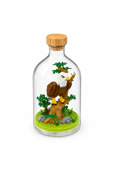 Flippy Decorative Glass Building Set, Flippy, Eagle Model, Creative and Educa...