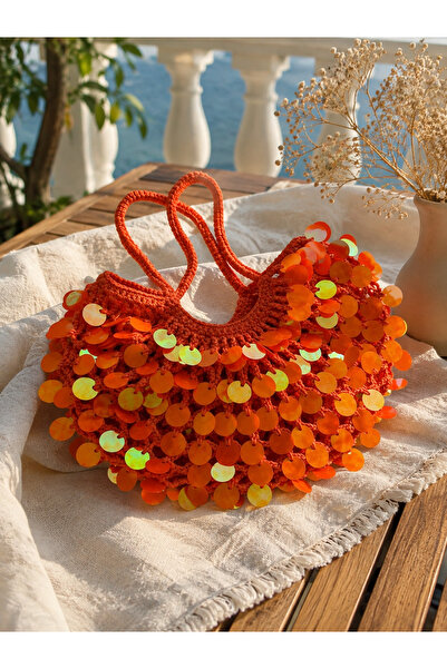 ARTTMACRAME Women's Hand Knitted Bag