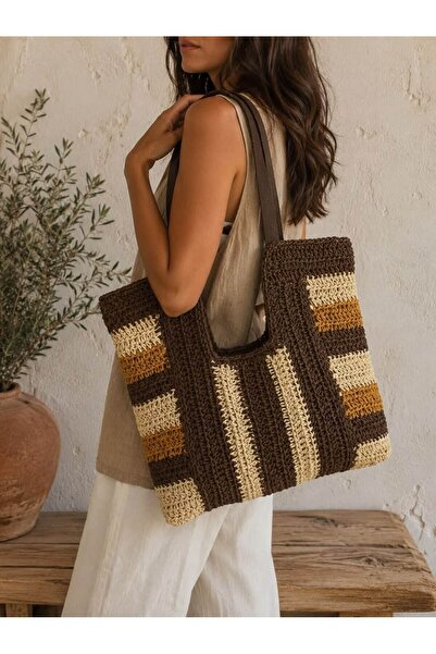 ARTTMACRAME Women's Hand Knitted Bag