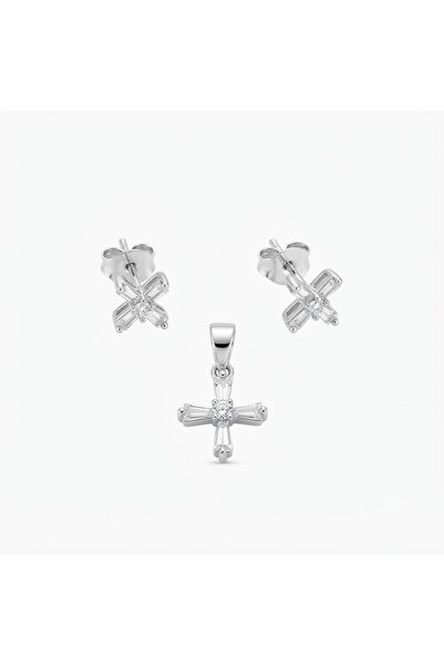 PIETRICELE Little Star Set, 925 Silver Rhodium Plated, Zirconia