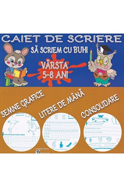 CARTA ATLAS Sa scriem cu Buhi, caiet de scriere 5-8 ani - Daniel Costan