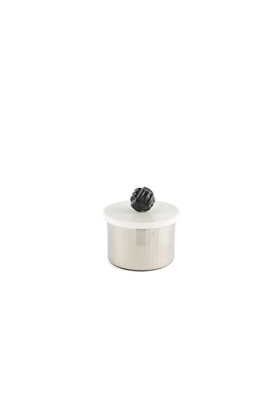 Mikasa Moor Silver Marble Lid Box 13X13Cm