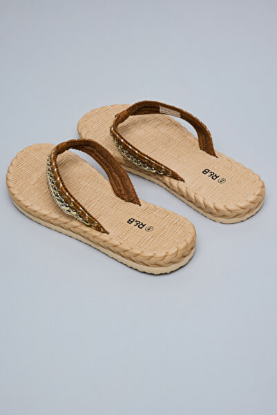 R&B Embroidered Strap Flip-Flops
