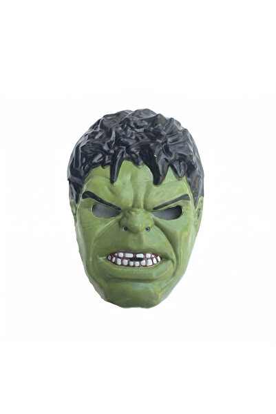 Saray Şaka Hulk Çocuk Maskesi - Yeşil Dev Süper Kahraman Kostüm Maskesi
