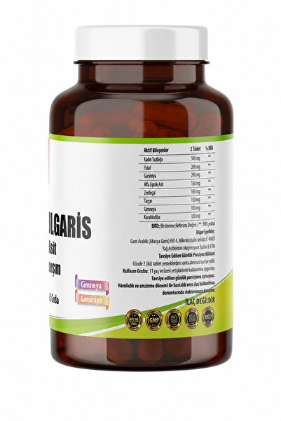 NCS Berberis Vulgaris Alfa Lipoik Asit Zerdeçal Tarçın 120 Tablet 2 Adet