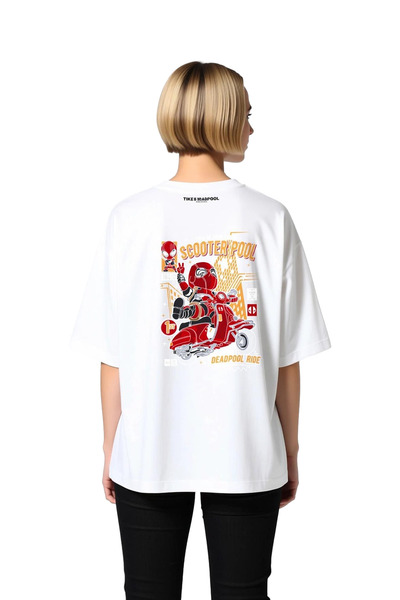 PayBuy Tricou supradimensionat cu imprimeu grafic pentru femei, cu tematică d...