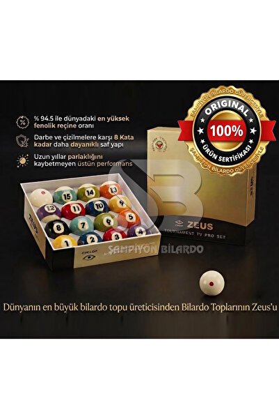Cyclops CYCLOP ULTRA PROFESYONEL AMERİKAN BİLARDO TOP SETİ