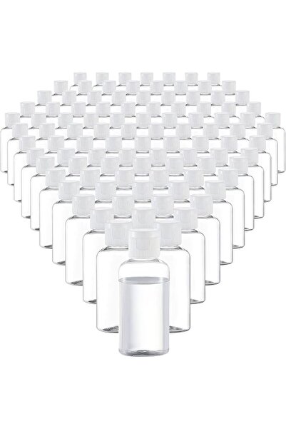VEIDIA 100 Pack 1.7oz Plastic Empty Bottles with Flip Cap Small Travel Size B...