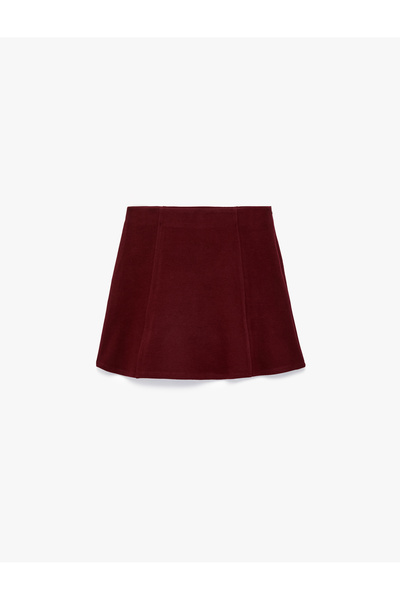 Koton Normal Waist A-Line Slim Fit Mini Skirt