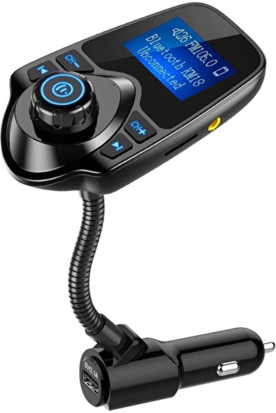 TERRIFI Wireless in-Car Bluetooth FM Transmitter Radio Adapter Car Kit W 1.44...