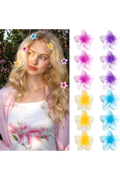 GQLV Flower Hair Claw Clips-4PCS for Thick Hair,Strong Hold Nonslip,Hawaiian,...