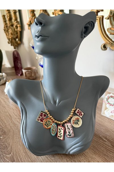 Generic Brand Steel Color Plate Design Necklace