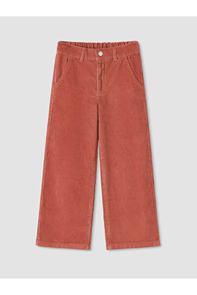 LC Waikiki Wide Leg Girls' Velvet Trousers