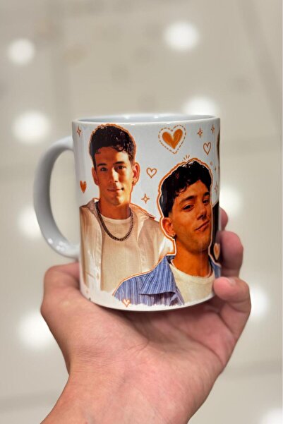Namgo Crush Full Collage White Porcelain Mug - Oğuzhan