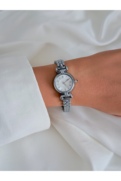 Silver Minimal Sade Kol Saati | Minimal Sade Ufak