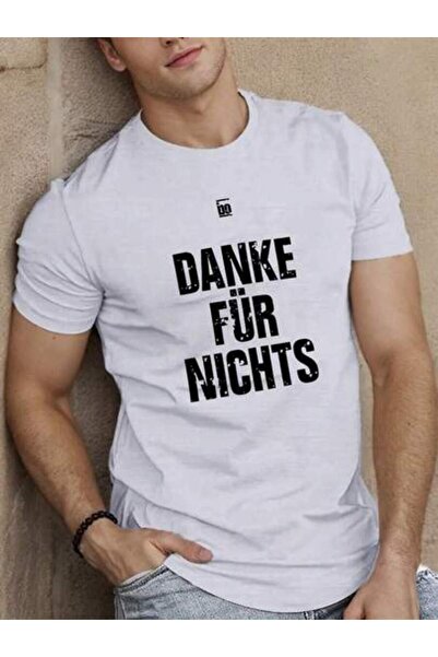 k222 Men's "Danke Für Nichts" Bold German Text Lightweight Pure Summer Tee, S...