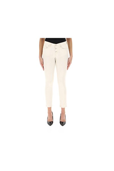 Liu Jo Γυναικείο Παντελόνι Skinny Jean Εκρού